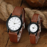 Classic Lovers Watches Men Women Casual Leather Strap Quartz Men's and Women's Pair Quartz Watch Gift High Quality