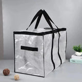 Large Capacity Closet Storage Bag; Sealed with Double Zipper, Transparent and Waterproof.