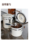 watchget 1.2/1.5/1.8L Airtight Canister Coffee Bean Storage One Way Releasing Valve Container with Date Tracker and Scoop