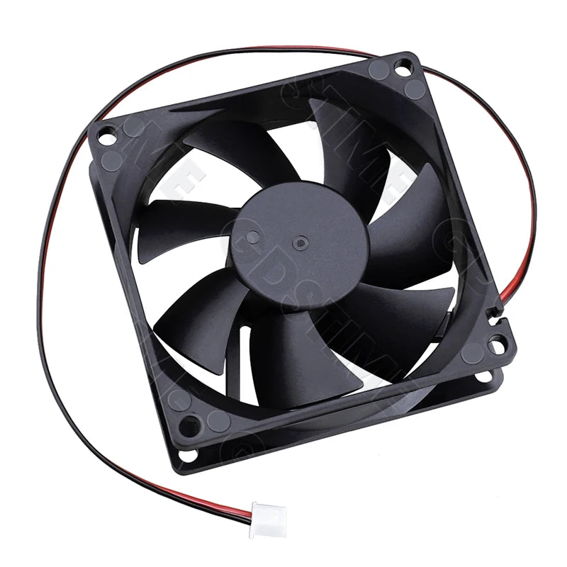 Gdstime DC 5V 12V 24V Fan 80mm*25mm PC CPU Cabinet Cooler Fan 8025 Dual Ball Axial Cooling Fan for Computer Case&Laptop Cooling