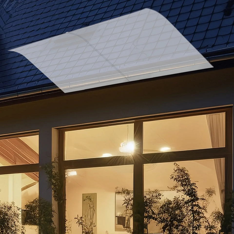 Clear Rain Shelter Cover,PET Rust-Resistant Window Wall Mounted Awning Front Door Canopy,for Entrances,Bike,Gazebos,Balcony