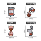 100% PURE COFFEE Enamel Pins Hourglass Coffee Lover Metal Brooches Fashion Lapel Badge Backpack Clothes Jewelry Gift for Friends