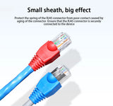 RJ45 Connector CAT6 CAT5e Connector Protective Cover Adapter Cap Ethernet Network Cable Plugs RJ45 Cat5/6 10 colour Sleeve