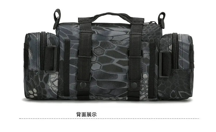 Outdoor Hiking Waist Bag 600D Waterproof Oxford Climbing Shoulder Bags Fishing Camping Hiking Pouch Chest Bag
