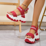 Summer Thick-soled Sandals for Women 2026 New Fashion Non Slip Beach Shoes Woman Lightweight Casual Platform Plus Size Sandals
