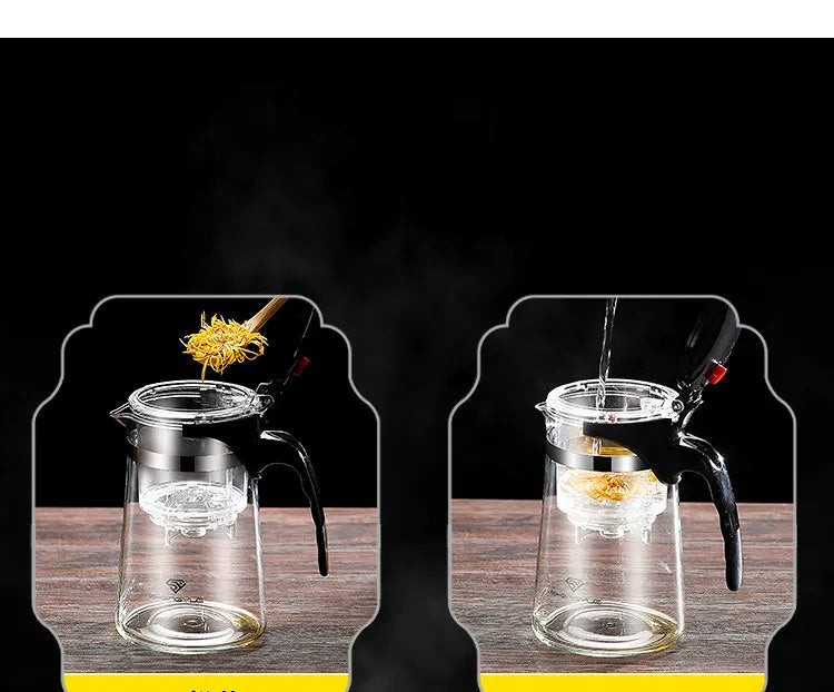 Tea cups, tea separation filters, tea brewers, household glass tea sets, cup sets, elegant cups, teapots