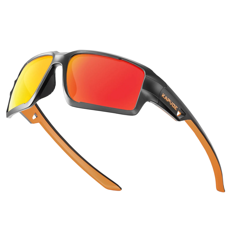 Kapvoe Polarized Cycling Sunglasses UV400 Cycling Glasses MTB Bike Goggles Outdoor Running Driving Riding Sports Bicycle Eyewear