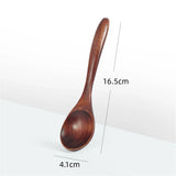 Japanese Wooden Spoon Wood Tableware Spoon Anti-Scald Tea Coffee Stirring Spoons Cooking Utensils for Kitchen Tool Soup Teaspoon