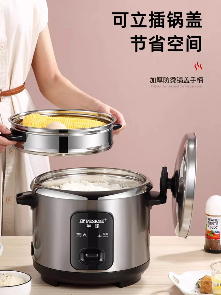 new style 316 stainless steel old-fashioned rice cooker household small cooking 1-2-3-4-6 people 5L porridge soup rice cooker