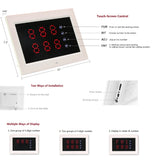 BYHUBYENG Wireless Calling System Restaurant Pager System Display + Calling Buttons for Restaurant Nursing Home Clinic Caregiver