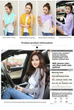 Summer Multi-functional Sunscreen Shawl Women's Long-sleeved Loose Light Breathable Anti-UV Pleated Chiffon Scarf Driving Sleeve