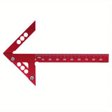 Woodworking Circle Center Scribe 45/90° Center Measuring Tool Line Gauges Aluminum Center Scribe Carpenter Ruler Measuring Tool