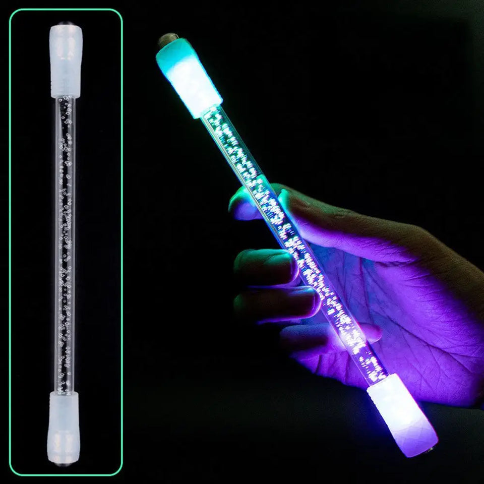 Creative Antistress LED Flash Anti-slip Stress Reliever Writing Tools Spinning Pen Spinner Toy