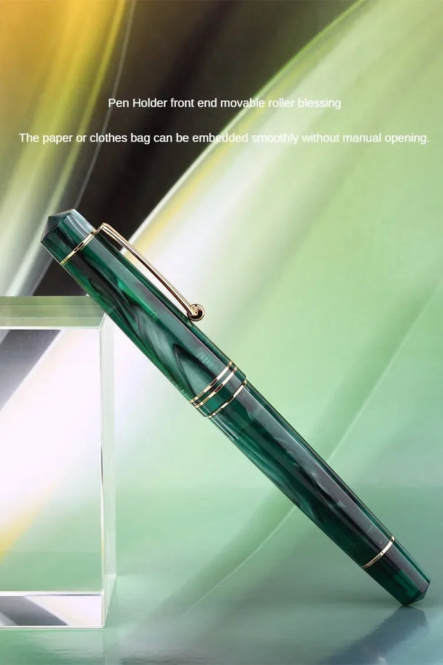 MoonMan M800 Fashion Elegant Acrylic Fountain Pen German BOCK Nib/MAJOHN Nib Luxury Business Office Writing Ink Pens Lady Gift