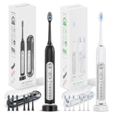 SUBORT S7 Super Sonic Electric Toothbrushes for Adult Kid Smart Timer Whitening Toothbrush IPX7 Waterproof Replaceable Heads Set