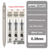 Uni-ball ZENTO Click Gel Pen,0.38/0.5/0.7mm Various Colors Water-based pen With Ergonomic Grip Smooth Writing for School&Office