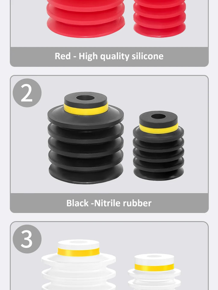 10PCS JXD PIAB Type BL20/30/40/50mm Vacuum Sucker 5-Layer Silicone Suction Cup for Irregular Soft Bag Packaging Robot Component