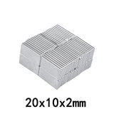 20x10x2mm  Block Rectangular Magnets  20x10x2 mm For Home Refrigerators, Offices DIY 20x10x2 mm