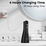 SEJOY Water Flosser Professional For Teeth, Gums, Braces, Dental Care, Electric Power With 5 Settings, 5 Tips For Home Travel
