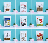 100PCS Stand-up Matte Aluminum Foil Window Ziplock Bag DIY Snack jewelry Spice Candy Customize Logo Brand Gift Storage Pouches