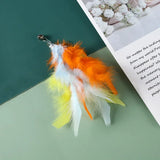 Cat Feather Toy Accessories False Birds Worm Toy with Bell Kitten Cat Toys Interactive Replacement Refill Foam Ball Training