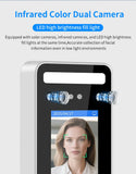 AI-Powered Biometric Fingerprint and Face Recognition 4.3in Turnstile Card Reader for Time Attendance and Access Control