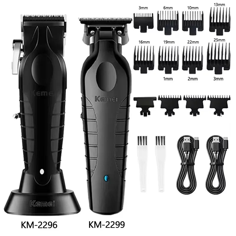 Kemei Electric Hair Clipper Kit Men's Hair Trimmer Machine Professional Hair Cutting Machine Clipper KM-2296 KM-2299 KM-1102