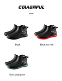 Couples Short Rain Shoes Fashion Light Waterproof Shoes Non-Slip Sports Korean Rain Boots