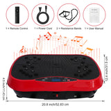 Vibration Plate Exercise Machine Portable Fat-Burning Machine Weight Loss 220 lbs Full-Body Workout Shaker BT Remote Control