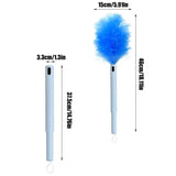 Rotating Spin Cleaner Duster Multi-Function 360 Spin Electric Feather Duster Vacuum Cleaner Battery Operated With Touch Button