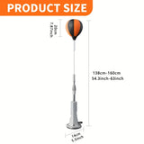 Indoor Reaction Punching Ball for Boxing Training, Strong Suction Cup All-Terrain Base, Adjustable Speed Ball for Adults & Youth