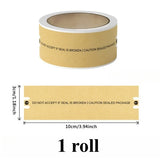 100pcs Self-Adhesive Sealing Stickers, Rectangular Matte Finish,Single-Use Paper Seal Labels for Secure Packaging and Mailing