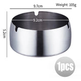 1pcs stainless steel restaurant ashtray, restaurant hotel hotel commercial gift ashtray, simple and personalized gold ashtray