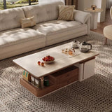 Tea Making Integration Rectangle Coffee Table Storage Fashion Living Room Center Sofa Side Table Interior Decor Items Furniture