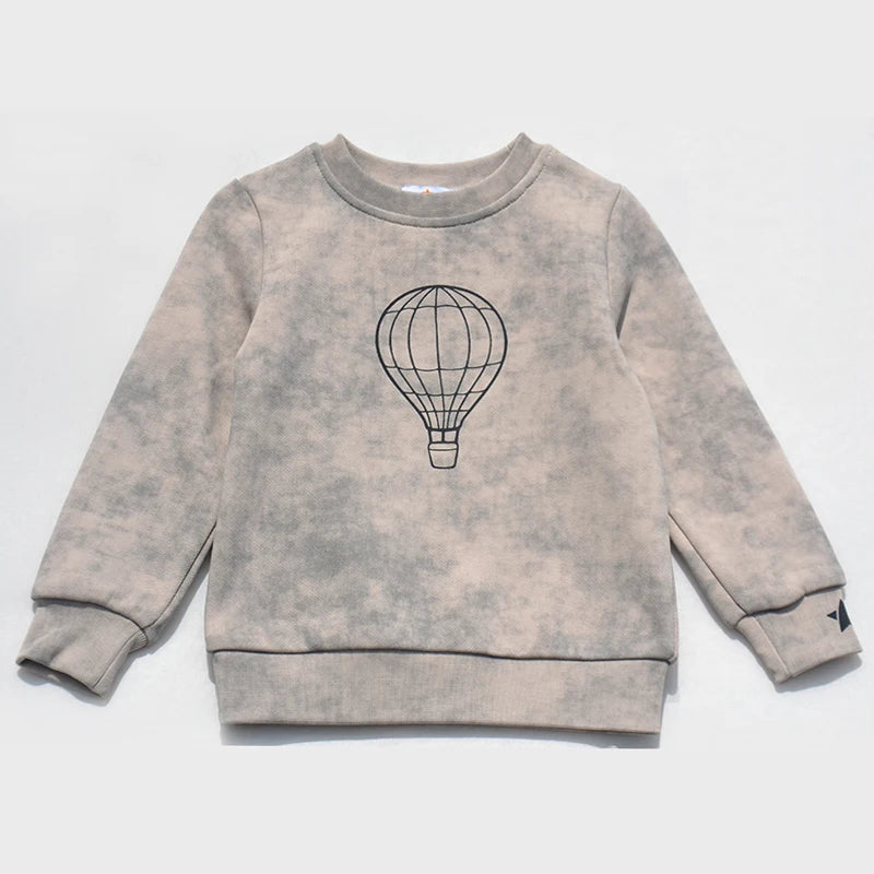 AA 25AW Tie-Dye Printed Cotton Sweatshirt Collection Girls Dress Baby Set Children Family Matching Outfits Casual Clothes
