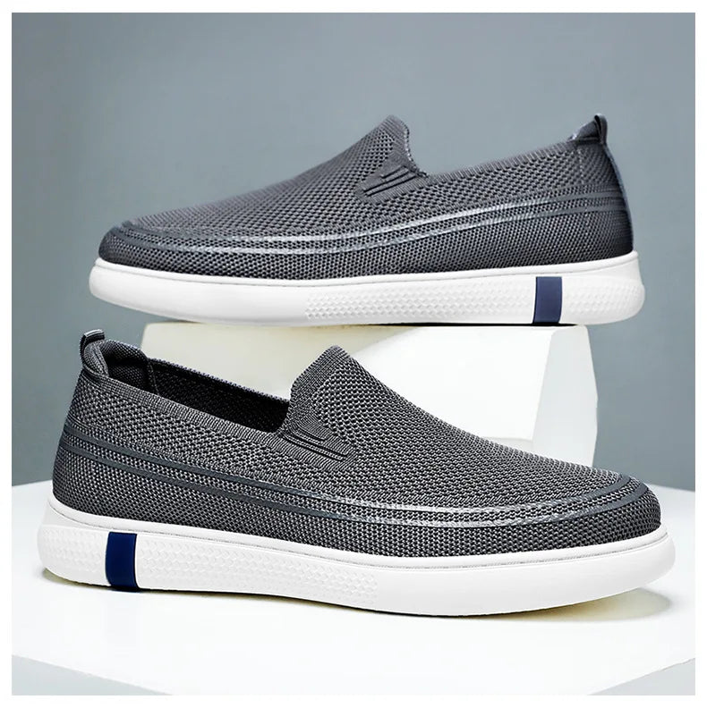 Men's Spring New Knitted Breathable Single Shoes, Dad's Shoes, Men's Casual Shoes, Comfortable Men's Shoes  sneakers