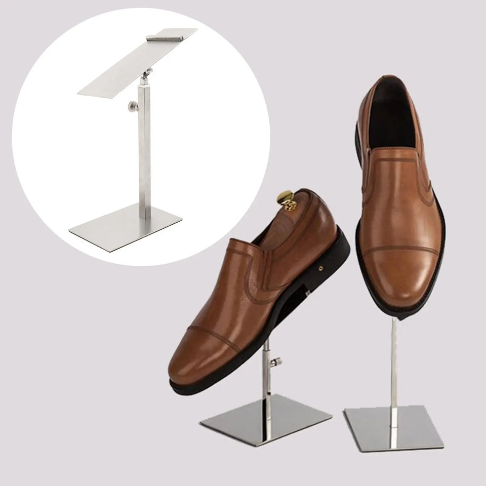 Shoes Display Stand Sturdy Sandal Store Display for Desktop Retail Supply Shoes Display Stand Shoe Riser Adjustable Height