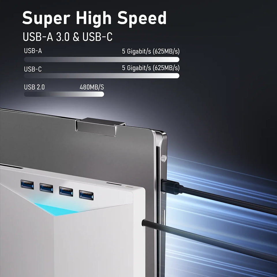 7-in-1 External DVD RW Optical Drive CD Burner Reader Player USB 3.0 Type-c optical drive external PC laptop desktop