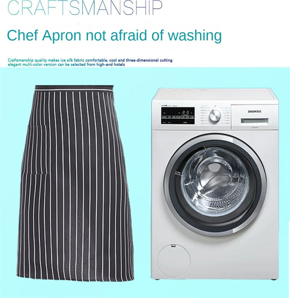Chef Apron Special Kitchen Mens Hotel Restaurant Restaurant Back Kitchen Half-length Short Apron Household Cleaning