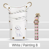 Fenice scissors storage bag,hold 8 scissors, 8 paintings, 6 colors cowhide,waist bag, pet beautician, barber's special waist bag