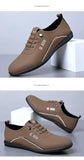 Retro Leather Shoes for Men Summer 2025 New Outdoor Lightweight Men's Loafers British Peas Shoes Men's Moccasins Tenis Masculino