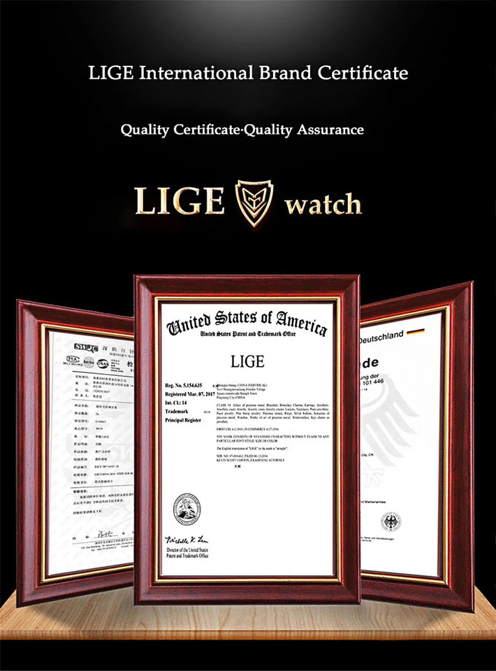 LIGE Brand Mens Watch Skeleton Skull Dial Sports Military Watches Men Fashion Luxury Waterproof Quartz Watch Chronograph Relogio
