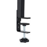Clamp-on Desk Shelf, 2-Tier, Above or Under Table Corner Shelves Organizer, Black
