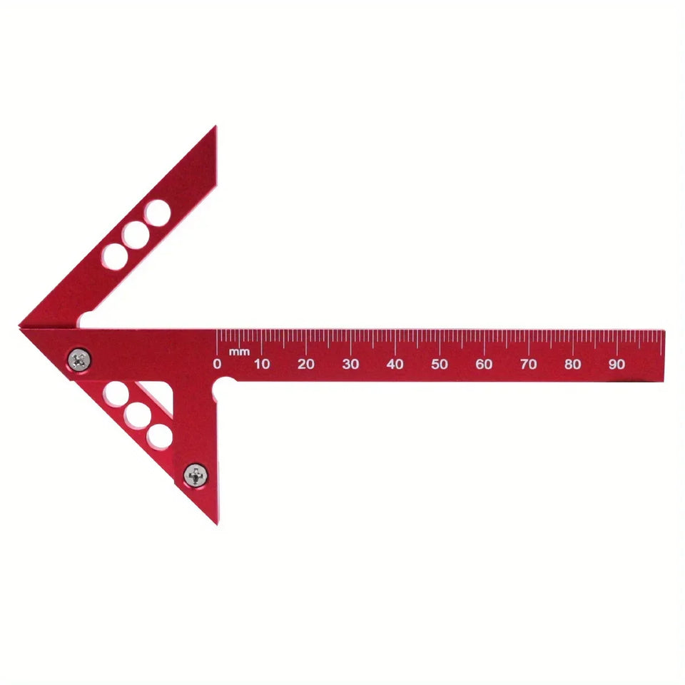 Woodworking Circle Center Scribe 45/90° Center Measuring Tool Line Gauges Aluminum Center Scribe Carpenter Ruler Measuring Tool