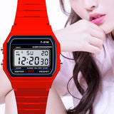F-91W LED Electronic Watches for Women Men Waterproof Children's Led Sports Watch
