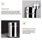 1pc Stainless Steel Chocolate Shaker Cocoa Flour Coffee Sifter Or 16Pcs Coffee Stencils Template Strew Pad Duster Spray Tools