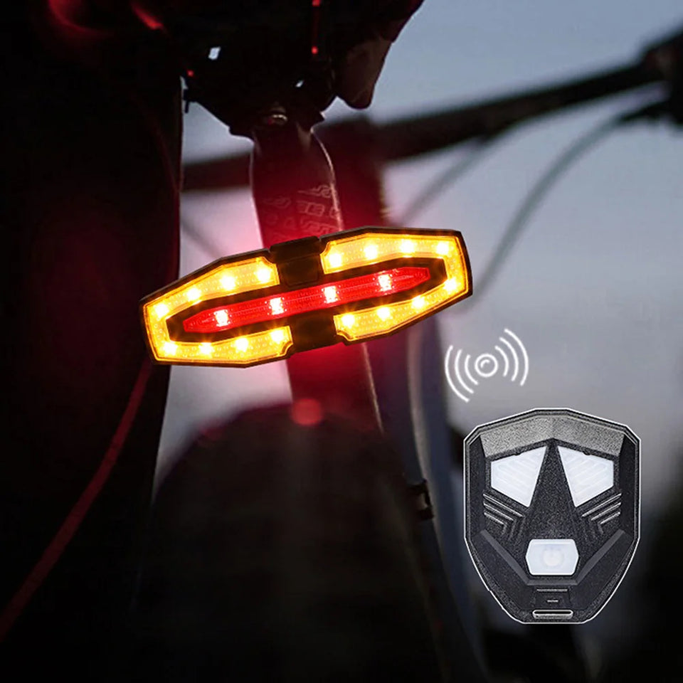 Electric Scooter Turning Signal Tail Light USB Rechargable with Remote Control Warning Lamp LED Waterproof for M365 Pro 2 MI 4