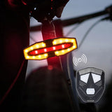 Electric Scooter Turning Signal Tail Light USB Rechargable with Remote Control Warning Lamp LED Waterproof for M365 Pro 2 MI 4