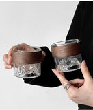Japanese-style glass retro ethnic wind high temperature resistant Mount Fuji tea cup home snow mountain cup coffee cup