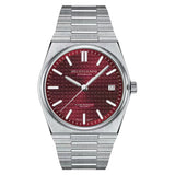 New Specht&Sohne Wine Red Men's Mechanical Wristwatch Miyota Automatic Watches Sapphire Crystal 37MM Stainless Steel Waterproof